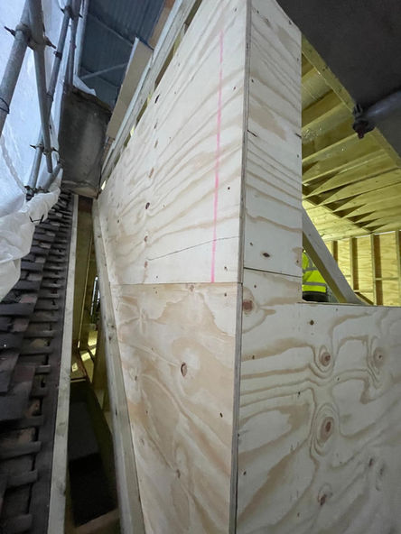 removing the old loft building the new loft