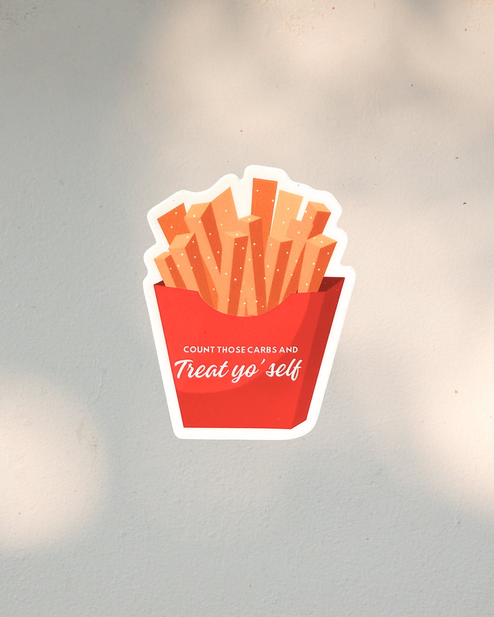 Thumbnail: Count Those Carbs and Treat Yo' Self - Sticker
