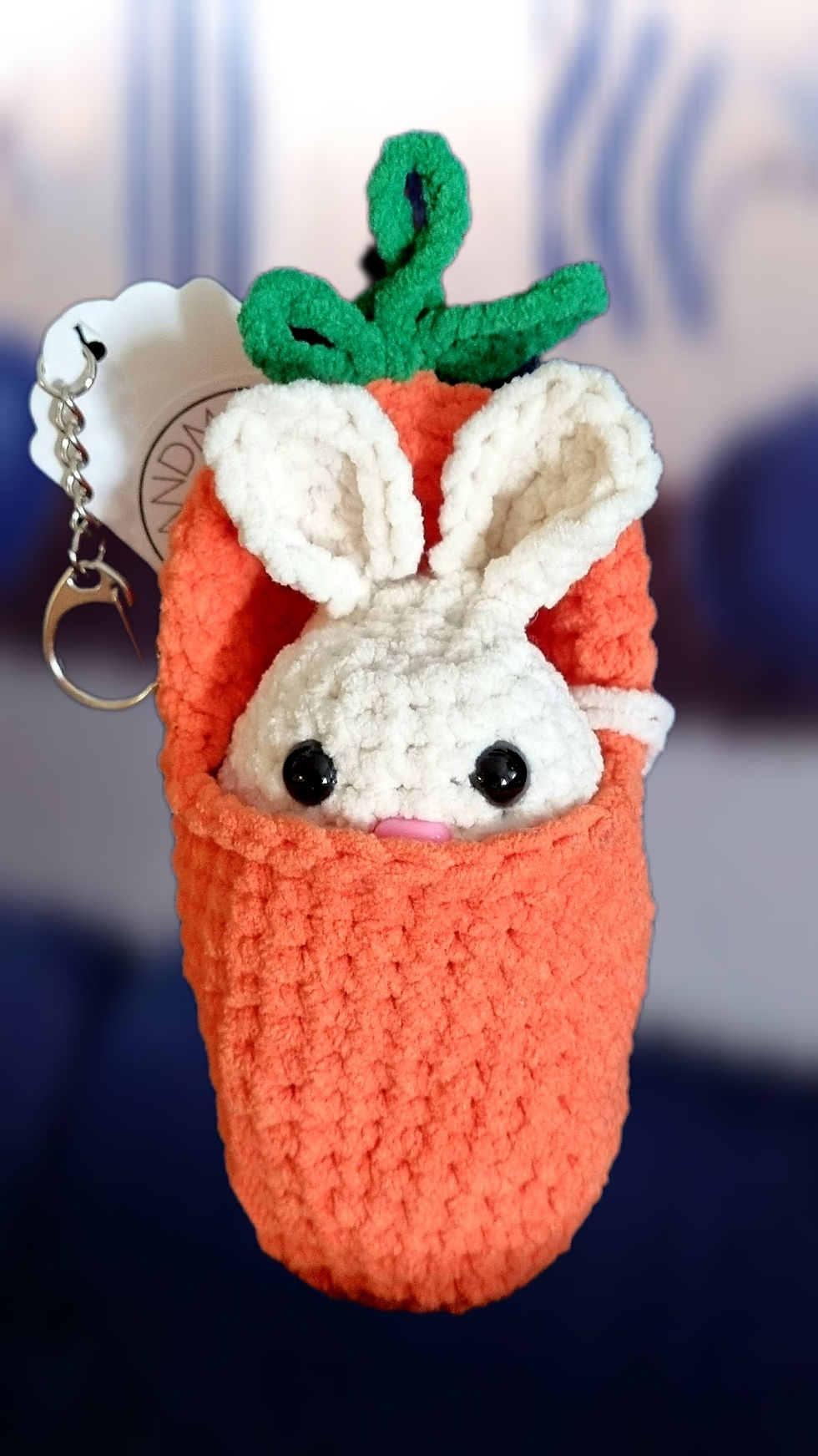 Sličica: HANDMADE by Petra • Velikonočni kvačkan zajček s korenčkom