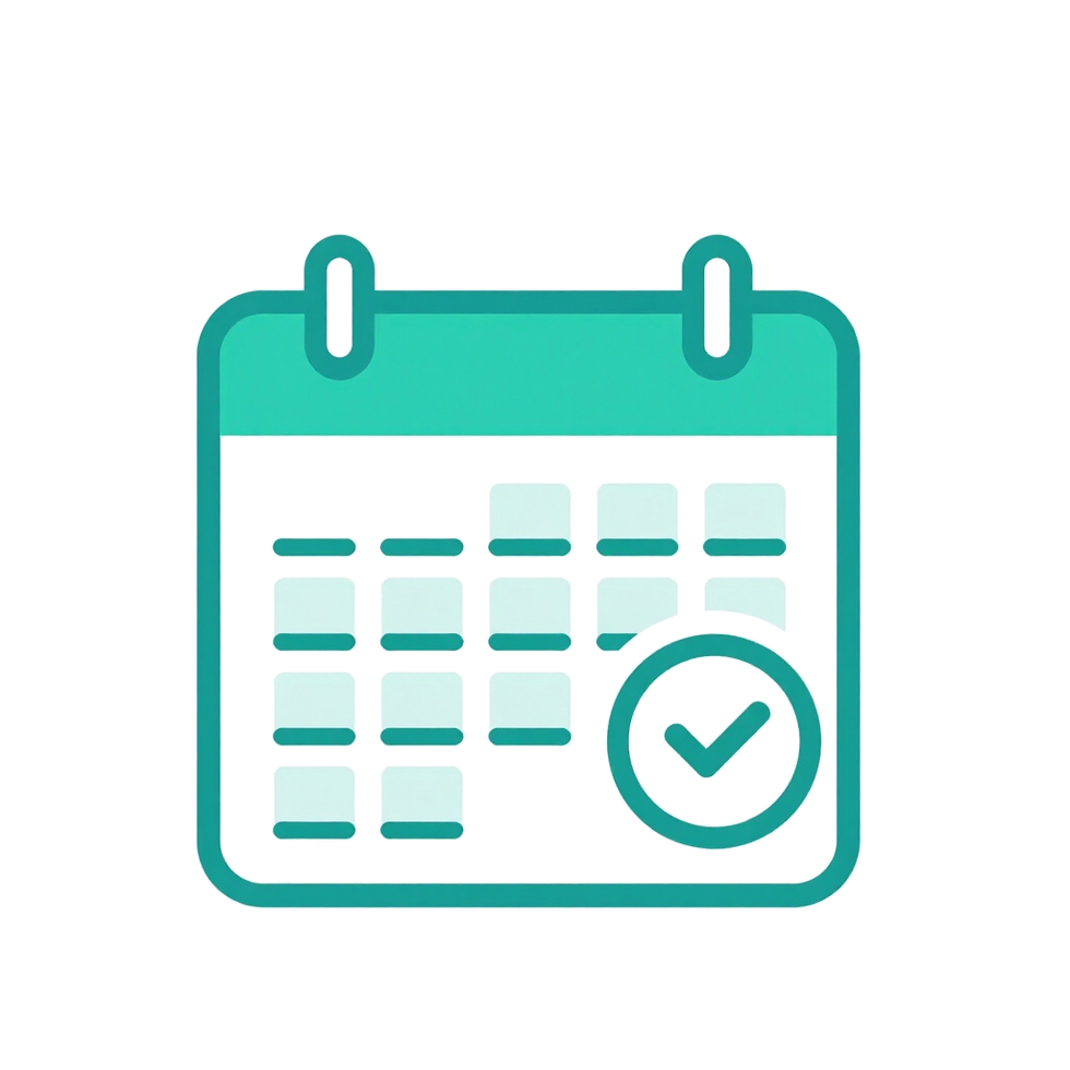 Easy online scheduling icon