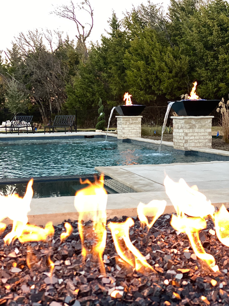 Pool fire feature