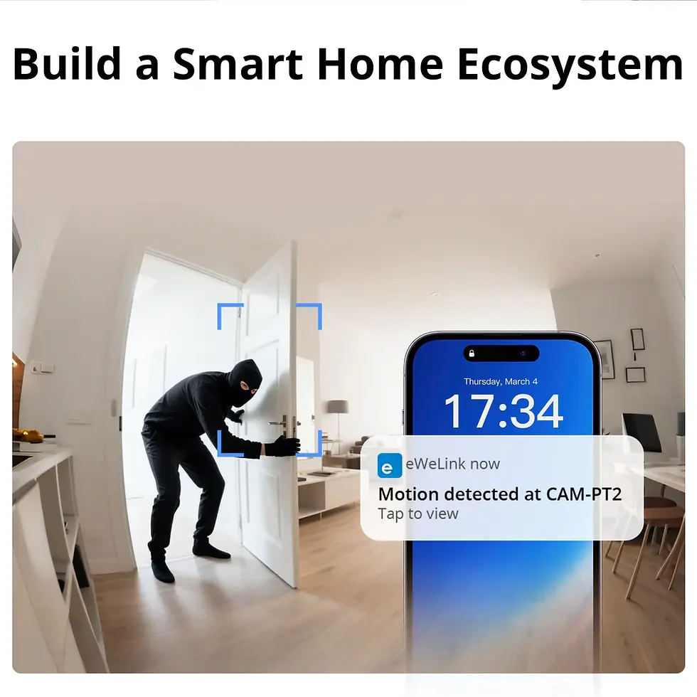 Thumbnail: SONOFF CAM Pan-Tilt 2 Smart Indoor Home Security Camera | CAM-PT2