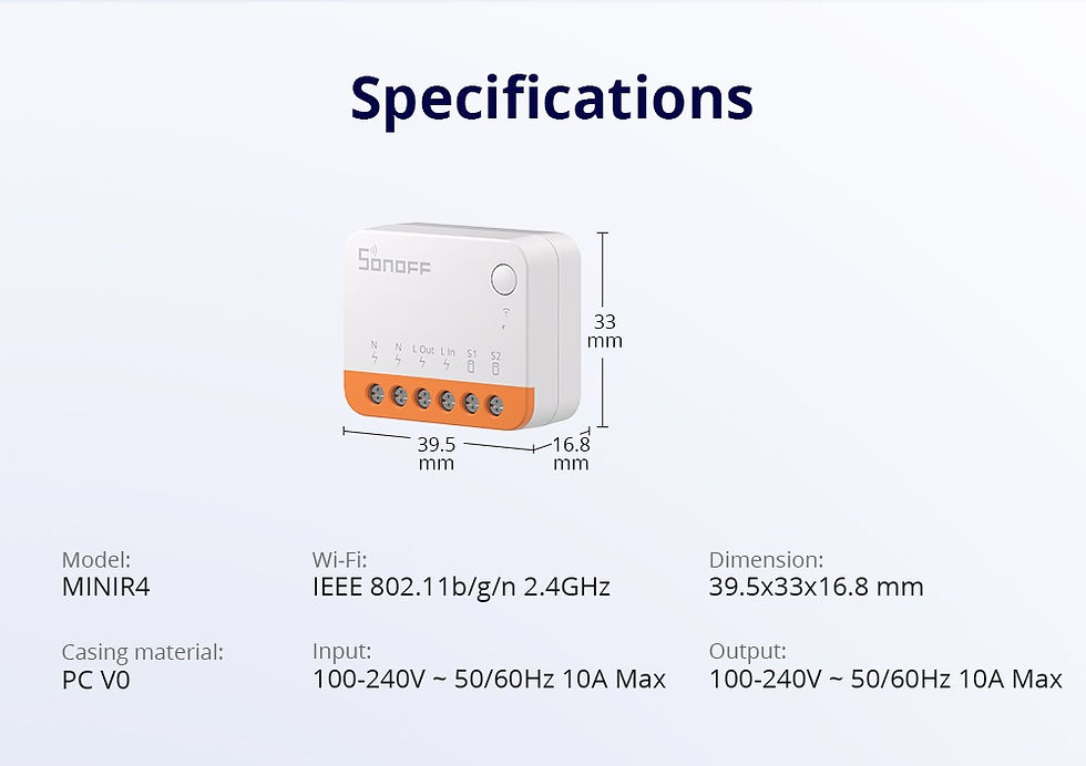 Thumbnail: SONOFF MINI Extreme Wi-Fi Smart Switch MINIR4