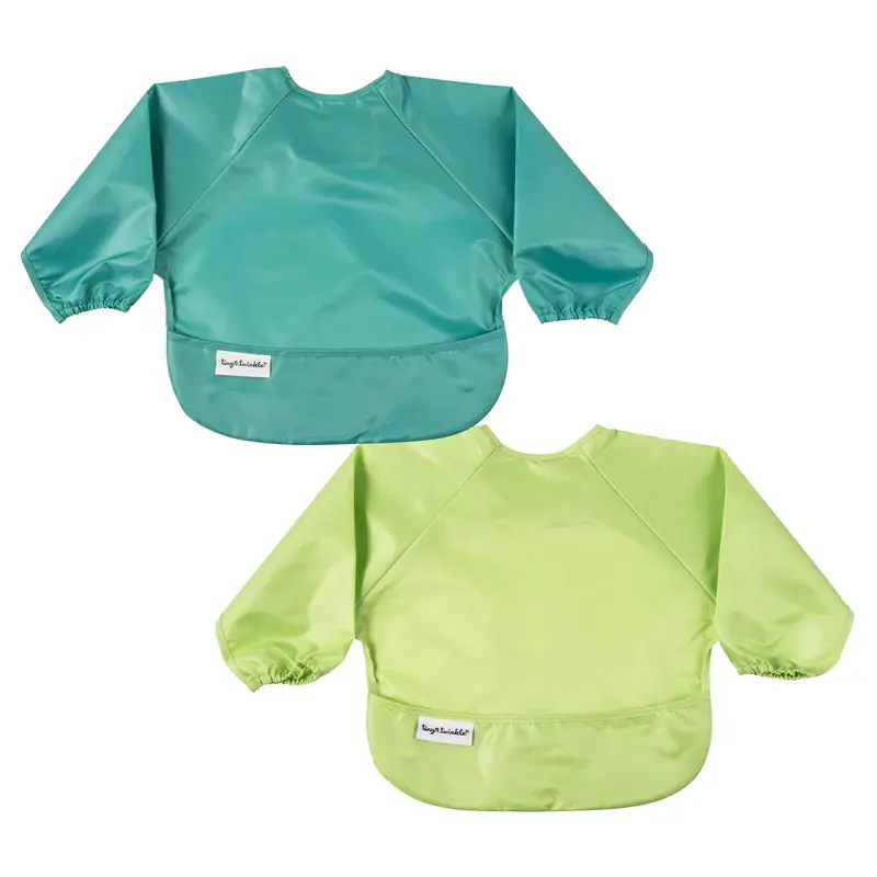 Thumbnail: Mess-Proof Full Sleeve Bibs - 2 Pack Set