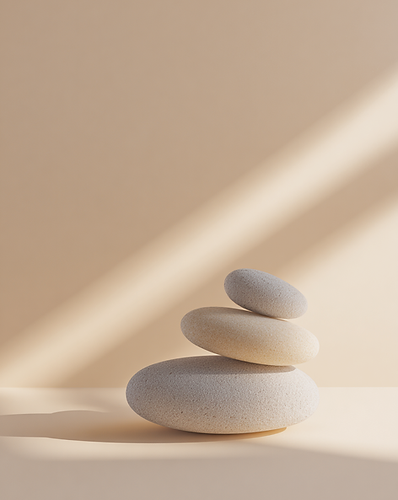 光が差し込む空間の置かれたオブジェ  
| Elenowa