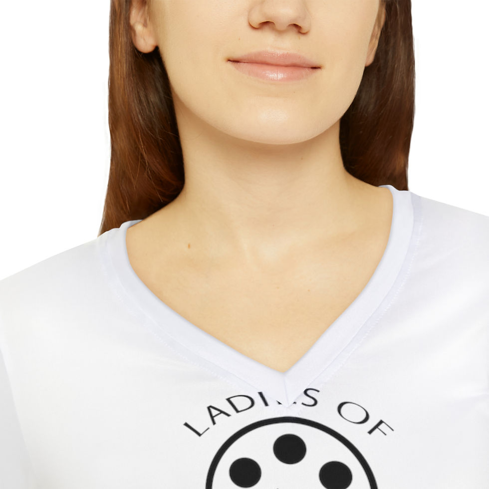 Thumbnail: Ladies of Henderson - Women's Long Sleeve V-neck Shirt 