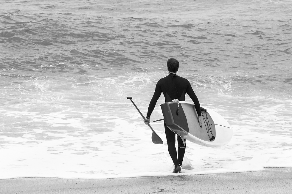 Paddleboarder at Beach