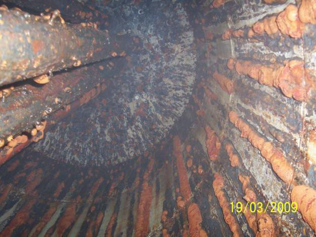 Corrosión interior