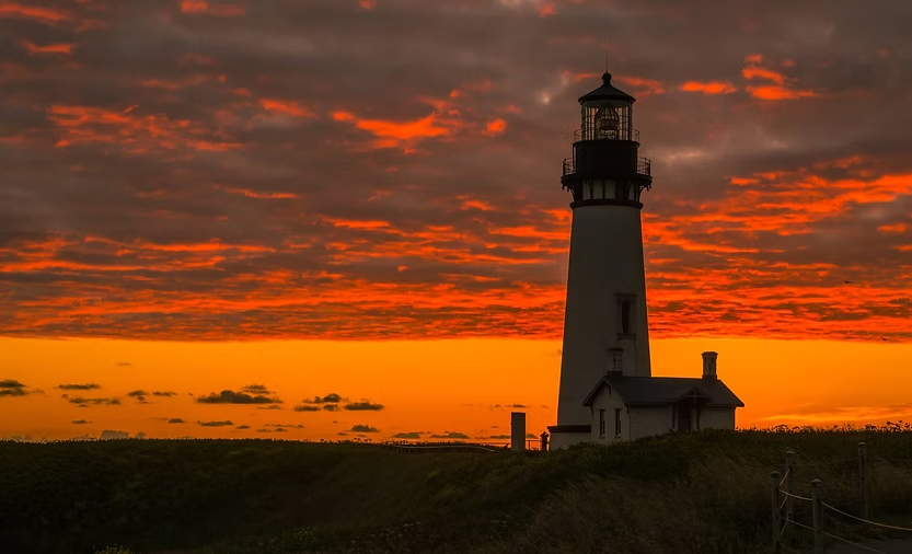 Yaquina Head Lighthouse in Newport, Oregon