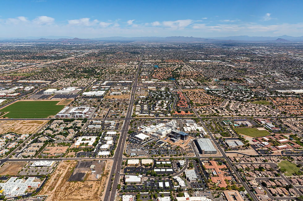 Ariel view of Chandler Arizona