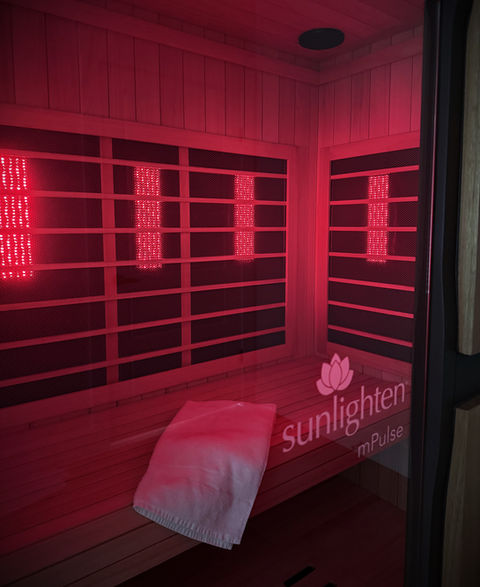 Private infrared sauna at ELMNT Wellness Studio serving the greater Jacksonville area.