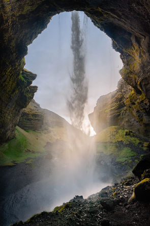 Ein wunderschöner Wasserfall auf Island. 