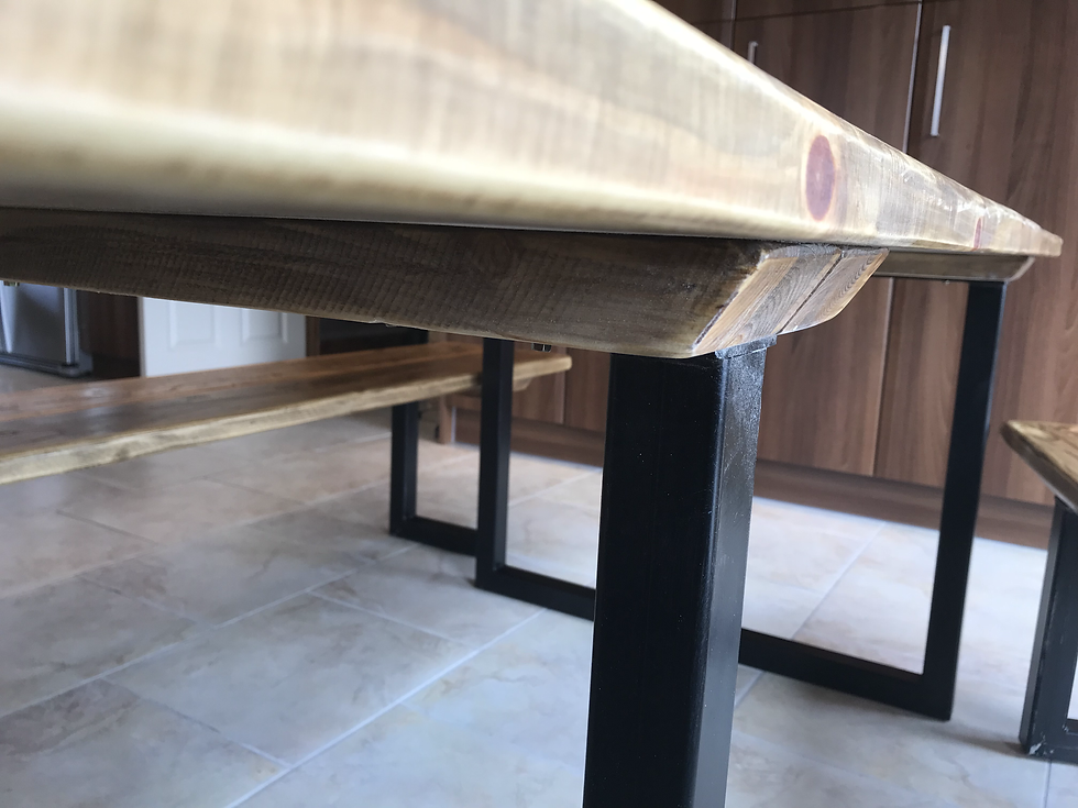 Thumbnail: Mayo Style Extra Large Table & Bench set