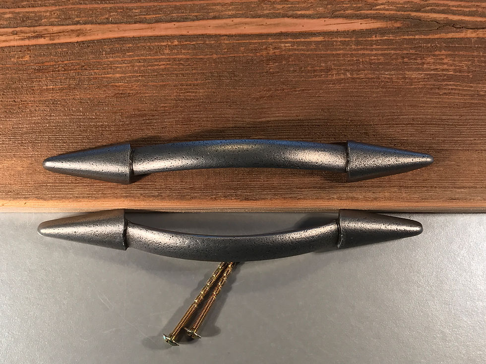 Thumbnail: Art Deco Style Iron/Pewter D bow handle