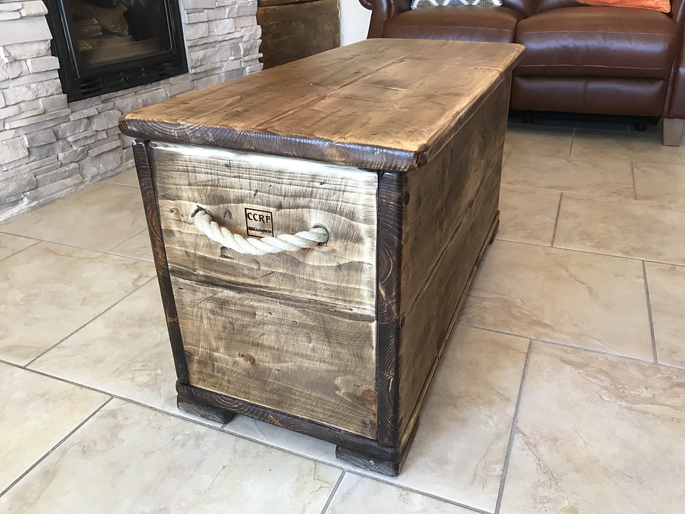 Thumbnail: Handmade Storage Box from reclaimed solid 25-30mm Pine