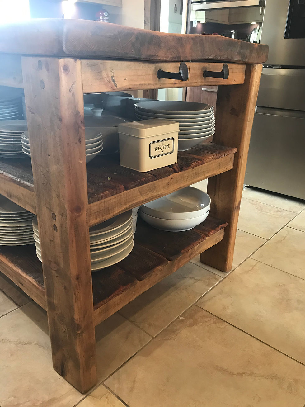 Thumbnail: Large Kitchen Island Butcher Block Style