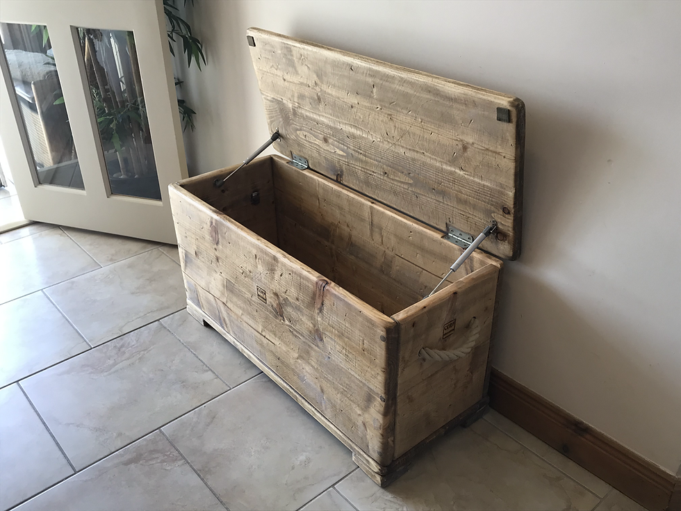 Thumbnail: Handmade Chest from reclaimed, distressed 30mm Pine.