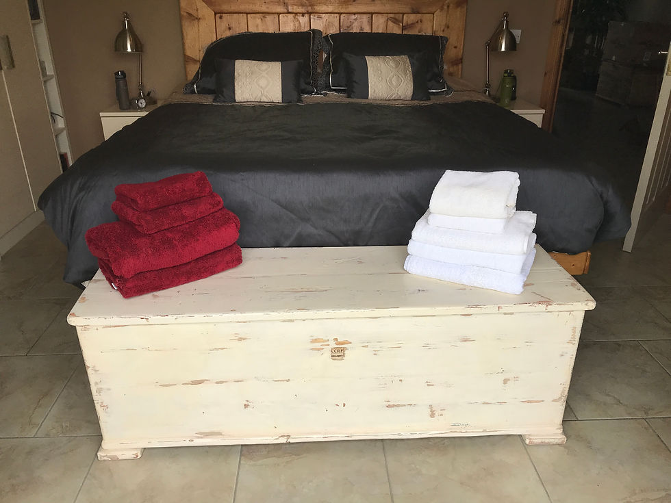 Thumbnail: Distressed Painted Reclaimed Timber Ottoman Storage Chest