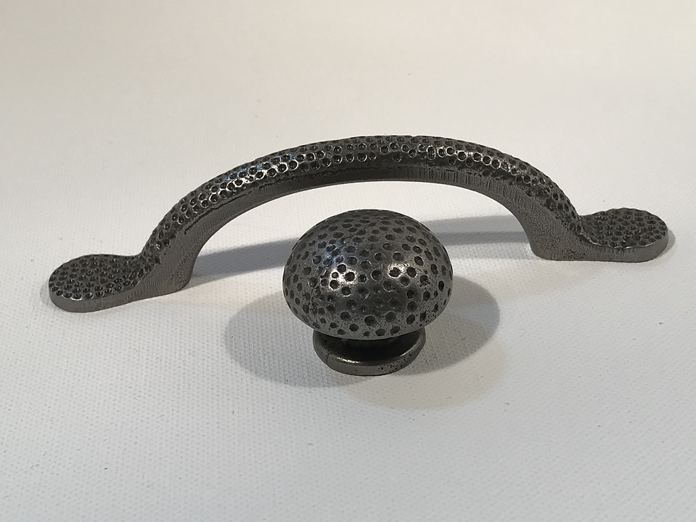 Antique Style Iron Hammered Bow & Heavy Knob.