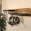 Thumbnail: Double Wall Mounted Pan & Utensil Hanger on Reclaimed Pine