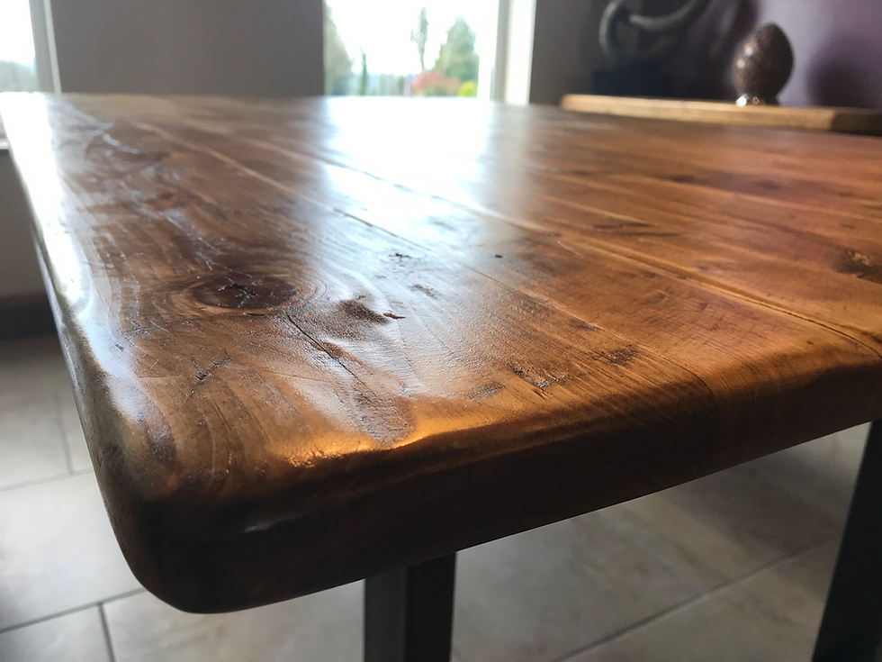 Thumbnail: Mayo Reclaimed, Distressed Industrial Style Table and Bench set