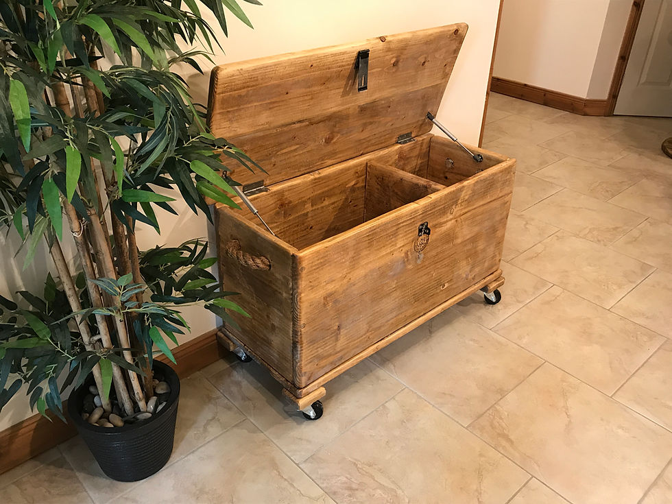 Thumbnail: Handmade Box/Chest from Reclaimed Distressed pine