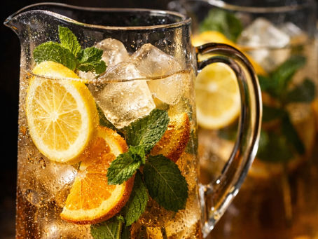 Refreshing Mint Fruit Tea