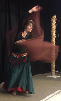 Nicole belly dancing