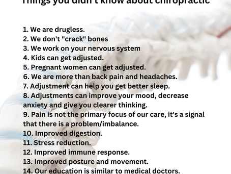 Things You Didn't Know About Chiropractic