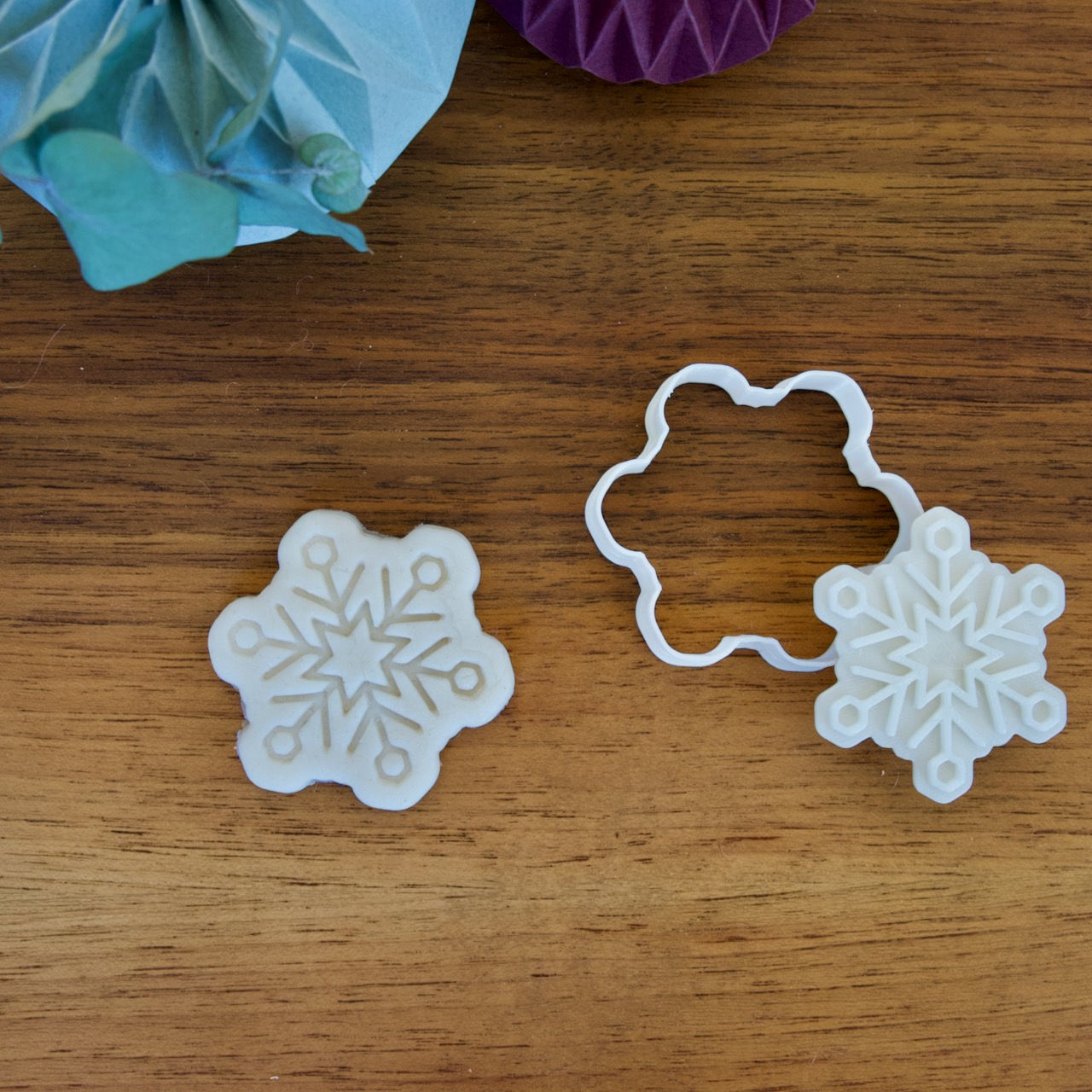 Eiskristall 6 - Ausstechform & Stempel