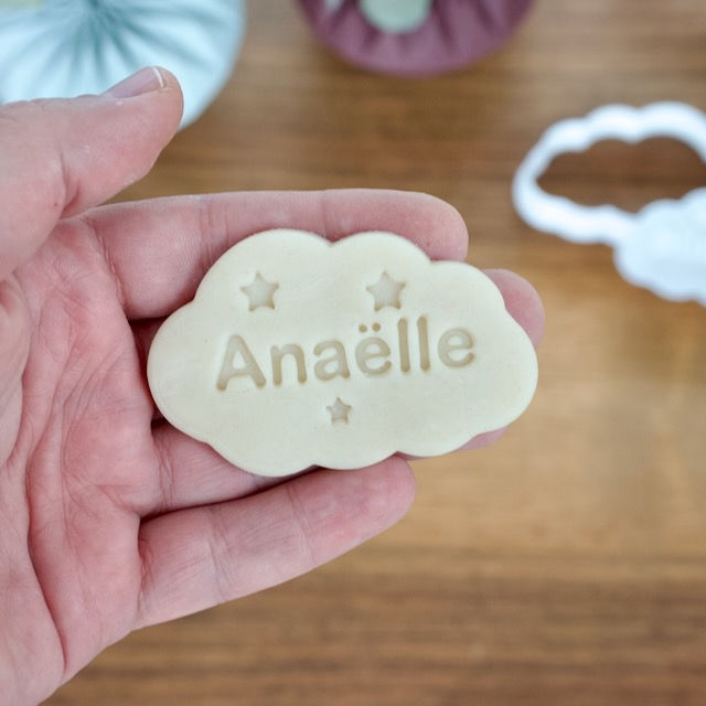 Personalisierte Ausstechform - Wolke mit Namen