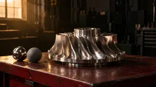 Metal component and lighting reference spheres for hybrid production