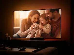 Reklam filminde duygusal hikâye anlatımını temsil eden aile sahnesi.