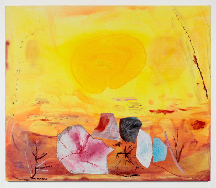 Saturnia  | 60x70 inches |  mixed medium