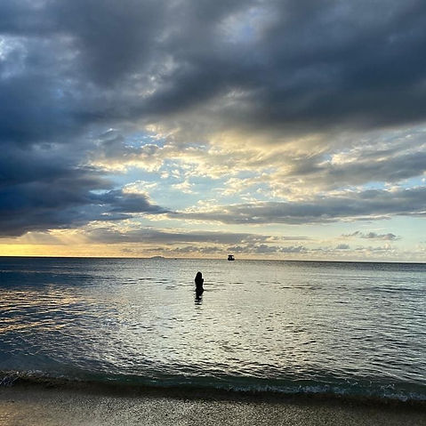ocean in Puerto Rico, meditation