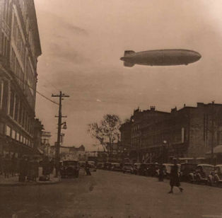 Hindenburg over asbury park 1936
