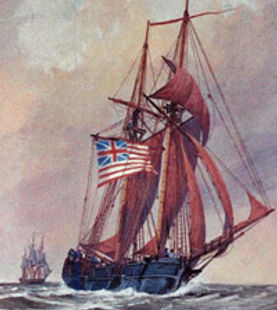 The Continental Navy on the Monmouth Shore