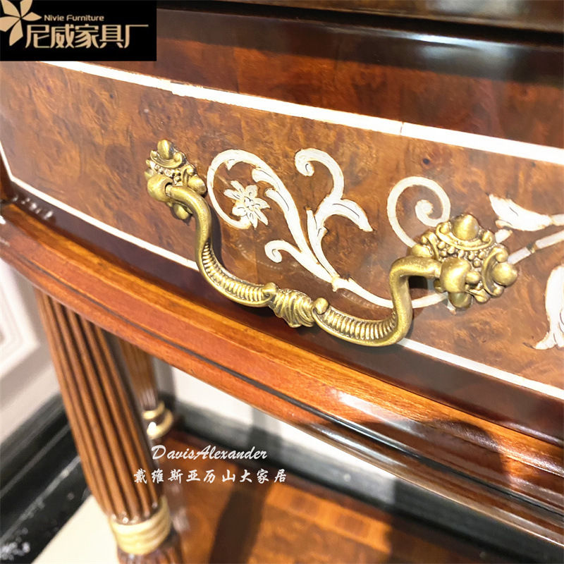 Thumbnail: Hall Cabinet Entry Entrance Cabinet Villa British Classical Decorative Cabinet B