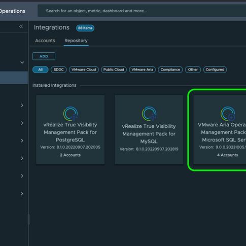 VMware Aria Operations for Integrations October 2023 Release