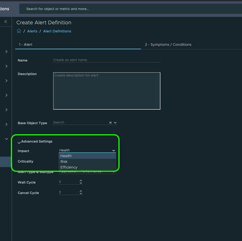 VMware Aria Operations Badge Health