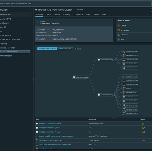 VMware Aria Operations Business Applications
