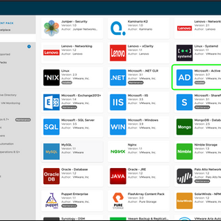 VMware Aria Operations for Logs Content Pack for Microsoft Active Directory