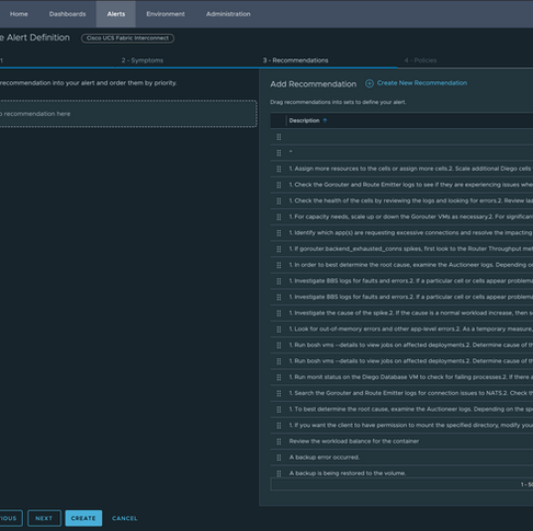 Creating Alerts in vROps 8.1