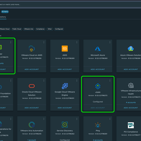Monitoring vSAN with VMware Aria Operations
