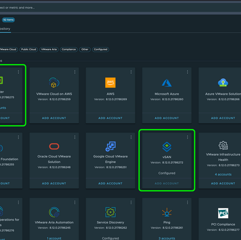 Monitoring vSAN with VMware Aria Operations