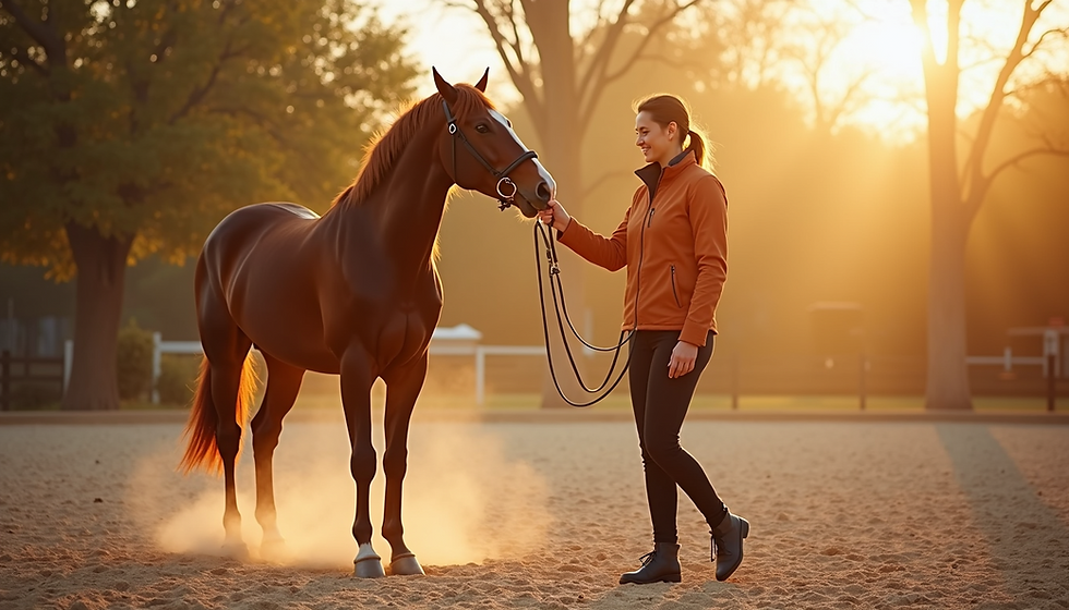Professionelles Reittraining für Pferde mit Equilibre-Reitsport