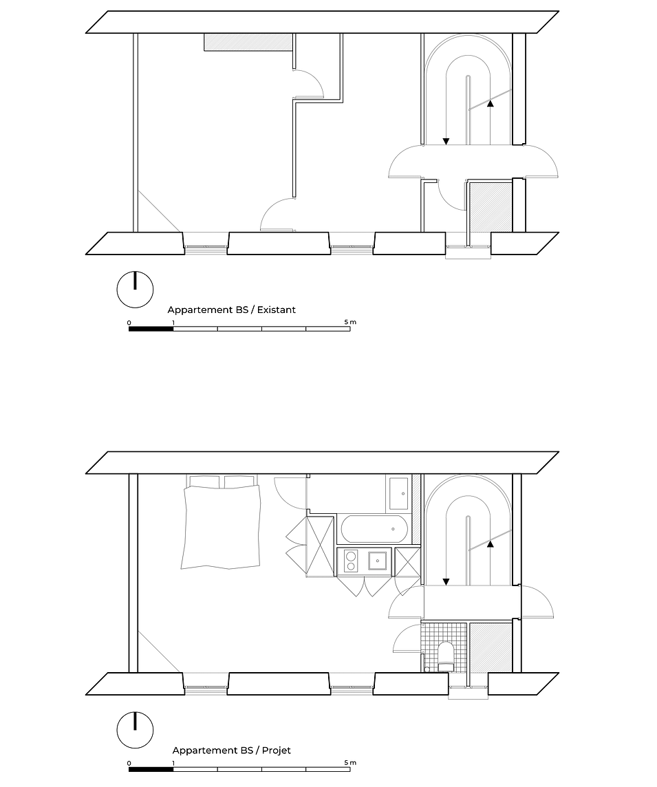 Sautot Rue de Belleville Plan existant -