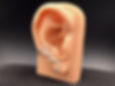 Silver ear cuffs that do not tarnish, pair