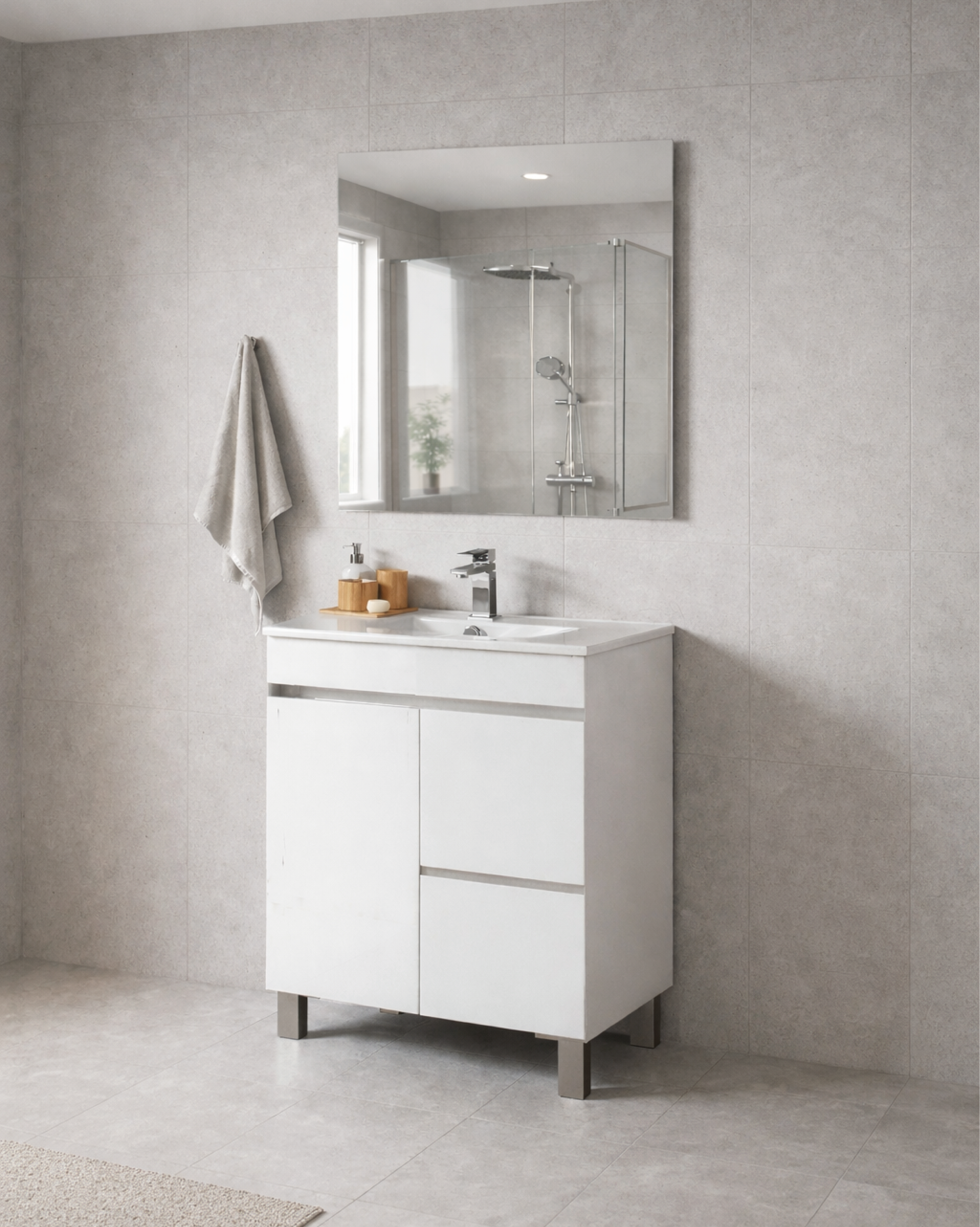 Móvel de Casa de Banho ao Chão Plan c/Lavatório