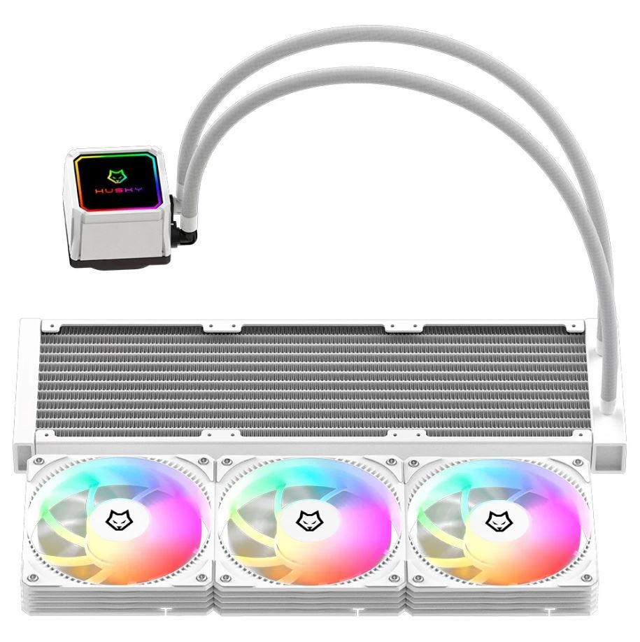 Miniatura: Water Cooler Husky Freezy, ARGB, 360mm, AMD e Intel, Branco - HWT300BR